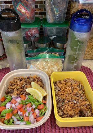 Foto resep Nasi Goreng Daging Sapi Plus Acar (Bekal Makan Siang)