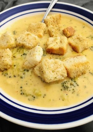 A picture of Broccoli Cheese Soup.