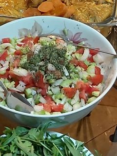عکسی از دستور سالاد شیرازی