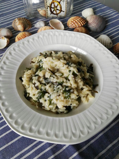 Una foto de Risotto de algas