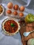 Simple veggies egg sauce
