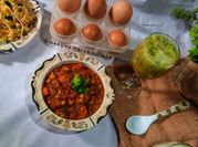 A picture of vegetable sauce with corn flour