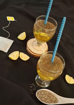 A picture of Chia seeds tea.