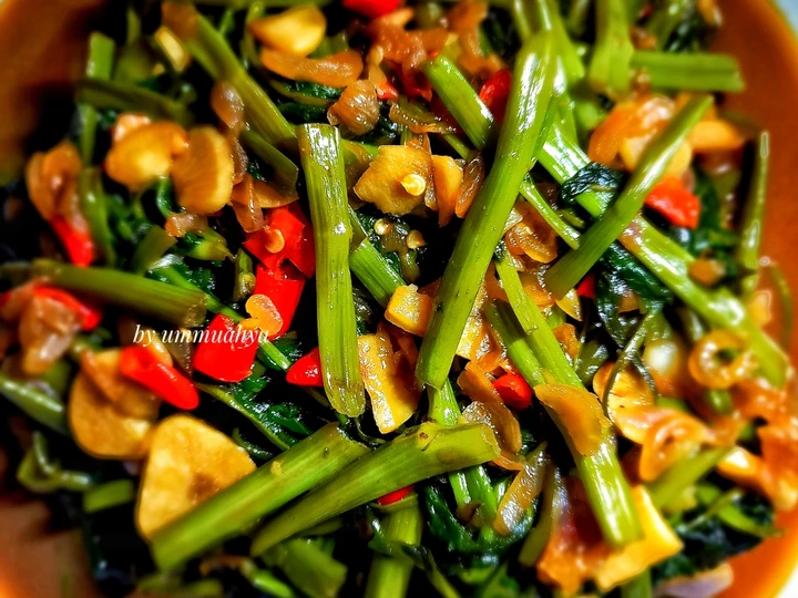 Cara Mudah Membuat Resep 25. Tumis Kangkung Saus Tiram yang Lezat Sekali Anti Ribet, Sempurna