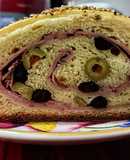 PAN🍞DE JAMÓN🥩y Aceitunas con Uvas pasas...!🍇