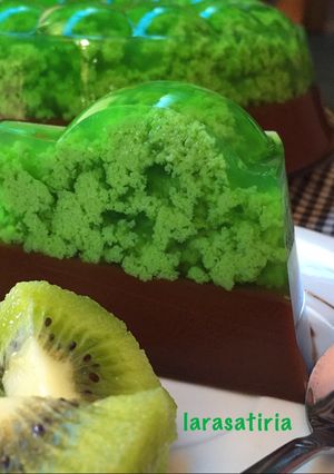 Foto resep Puding Lumut Pandan Coklat