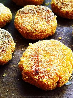 Una foto de Croquetas vegetarianas de arroz y calabaza (Zapallo)! Saludables, rendidoras, económicas, SIN GLUTEN y SIN HORNO (Incluye foto-tutorial!)