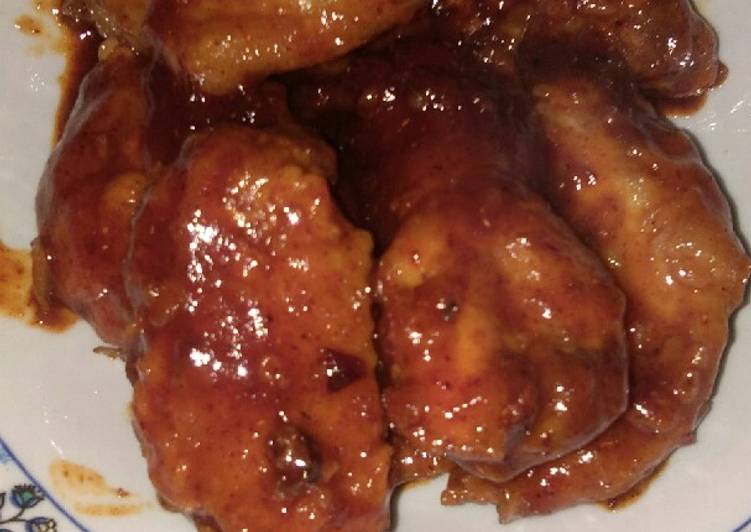Resep Chicken Fire Wings pedasss Anti Gagal