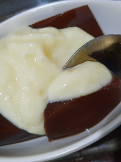 Foto resep Chocholate pudding with cheese milk cream