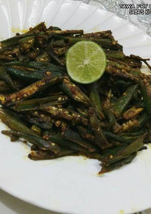 A picture of Bhindi Tawa Fry.