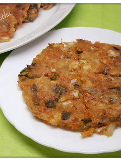 Hình của món Kimchi Pancake.