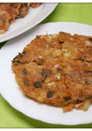 Hình của món Kimchi Pancake.