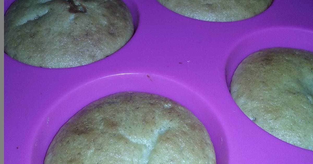 Muffins de banana rellenos con dulce de leche Receta de Glalu Coppo