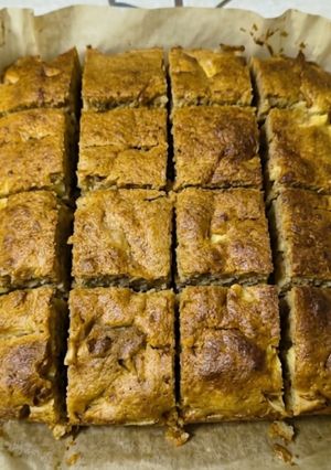 Una foto de Tarta de Manzana, Banano y Yogurt Griego en Airfryer