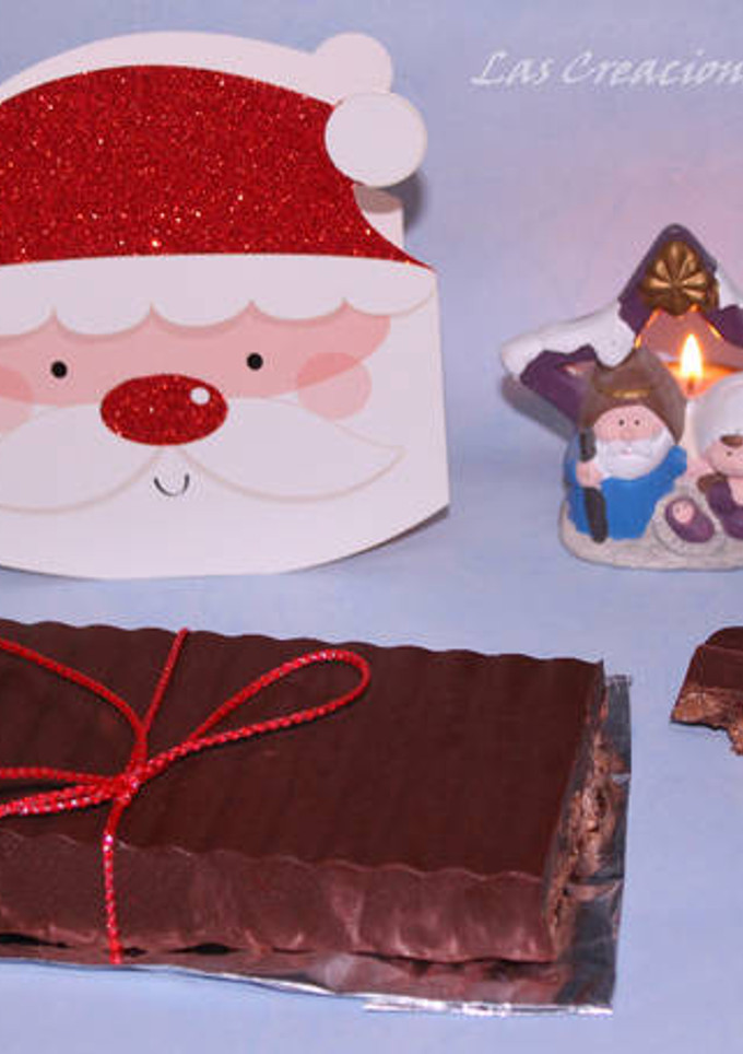 Una foto de Turrón de chocolate con crispis, en la Monsieur cuisine