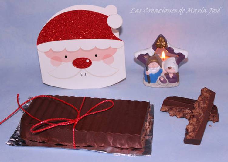 Turrón de chocolate con crispis, en la Monsieur cuisine