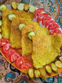 عکسی از دستور کوکو سیب‌زمینی