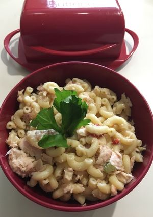 Una foto de Ensalada Fría de Pasta y Atún
