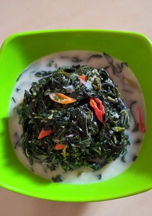 Foto resep Sayur Daun Singkong Kuah Santan
