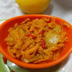 Lemon pickles(gives you an appetizing taste with any food) A picture of Lemon pickles(gives you an appetizing taste with any food).