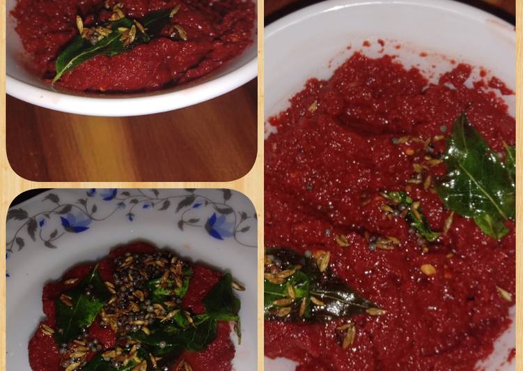 Simple Way to Prepare Beetroot chutney