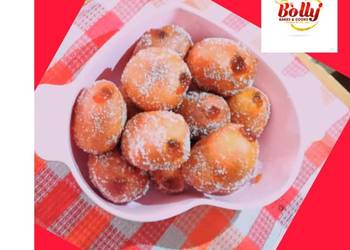 Fast Cooking Methods Strawberry Jam doughnut Home Style Fast Cooking Methods Strawberry Jam doughnut Home Style