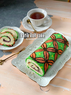 Foto resep Batik roll cake