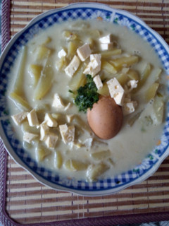 Una foto de Sopa verde