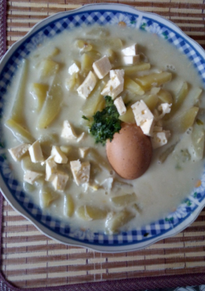 Una foto de Sopa verde