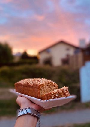 Una foto de Budín de harina integral y nueces