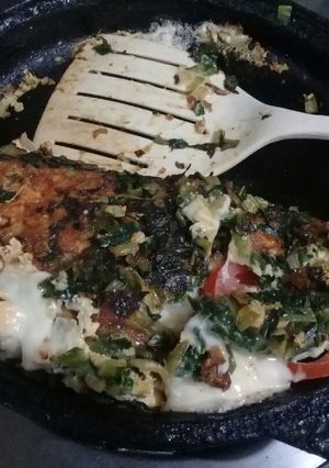 Una foto de Omelette de verdura