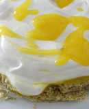 Tarta de mango y merengue