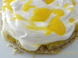 Tarta de mango y merengue