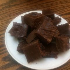A picture of Wendy's chocolate marshmallow fudge.