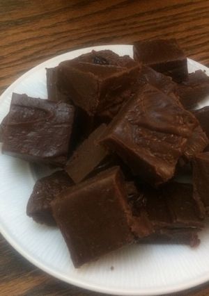 A picture of Wendy's chocolate marshmallow fudge.