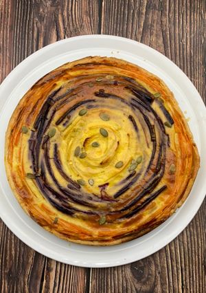 Une photo de Tarte aux 3 carottes, ricotta et curry
