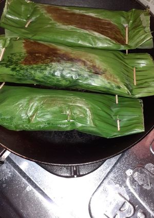 Foto resep Nasi bakar tongkol pedes manis