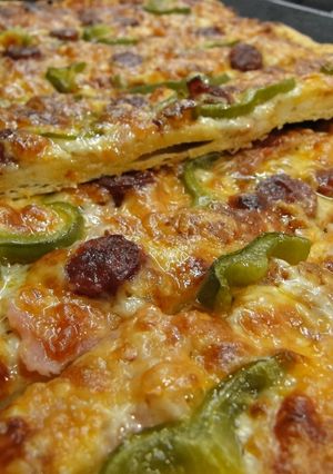 Φωτογραφία της συνταγής Ζύμη πίτσας 🍕 λεπτή & τραγανή σαν cream cracker