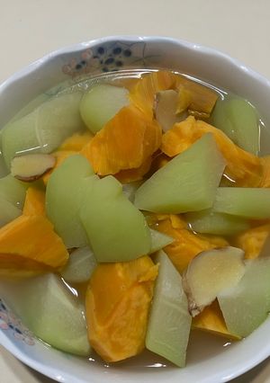 佛手瓜地瓜湯（電鍋料理） 的食譜成品照片