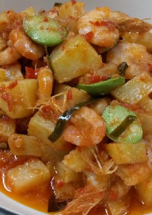 Foto resep Balado Kentang Udang