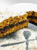 Torta al Grano Saraceno Gluten Free con Marmellata di Mirtilli