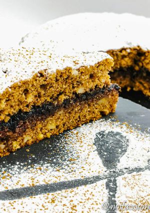 Foto di Torta al Grano Saraceno Gluten Free con Marmellata di Mirtilli