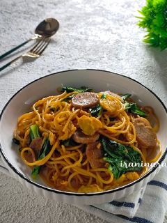 Foto resep Spaghetti Goreng Saus Tiram