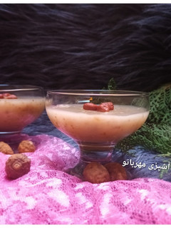 عکسی از دستور فرنی انجیر خشک