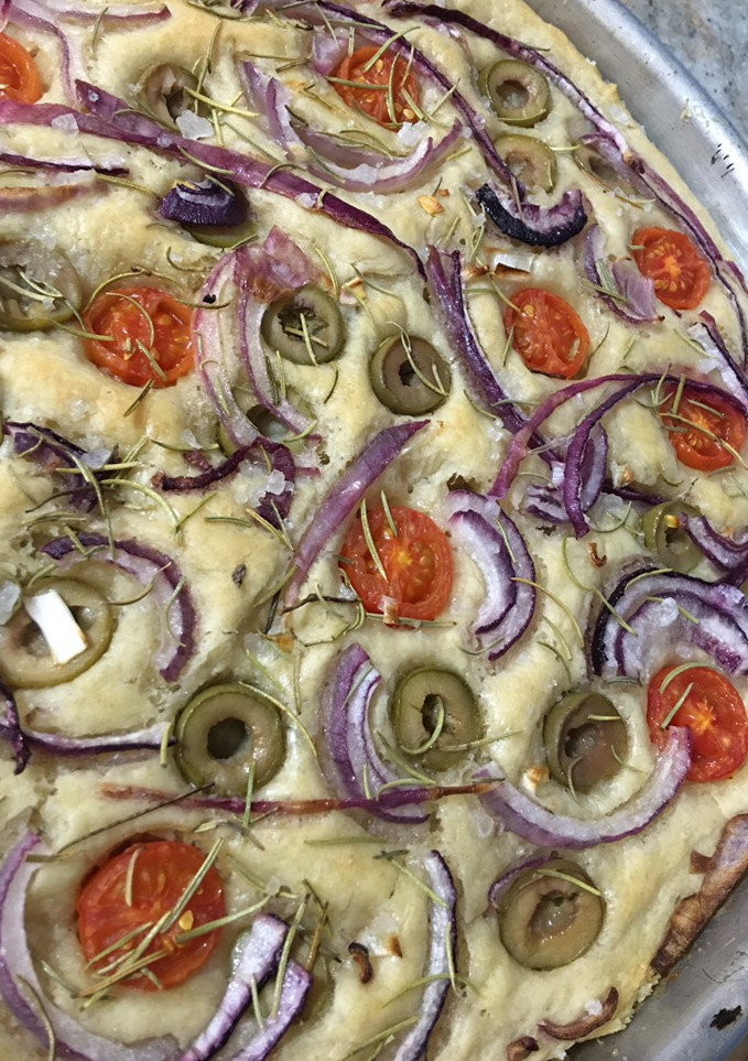 Una foto de Focaccia súper fácil