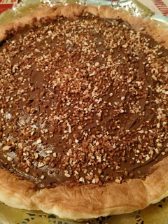 Una foto de Tarta de hojaldre y chocolate