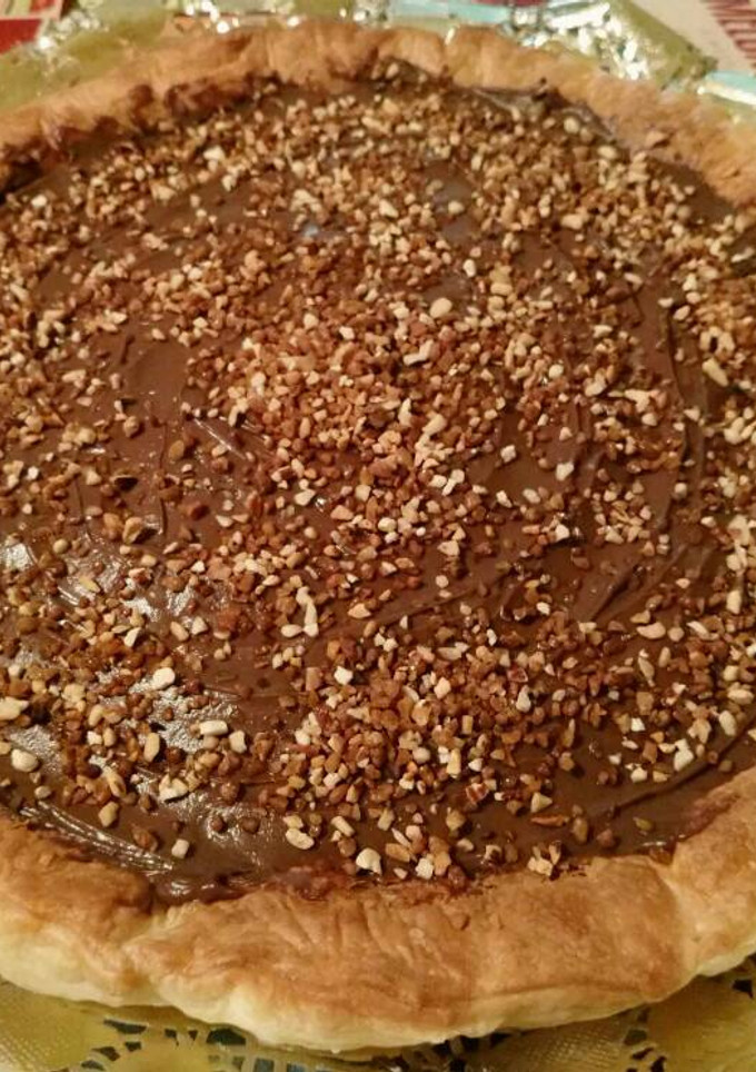 Una foto de Tarta de hojaldre y chocolate