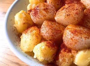 Hình của món Cồi Sò Điệp Áp Chảo & Khoai Tây.