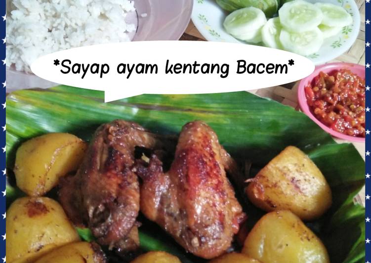 *Sayap ayam kentang Bacem*
