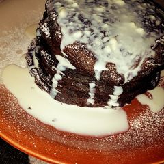 A picture of Chocolate pan cake.